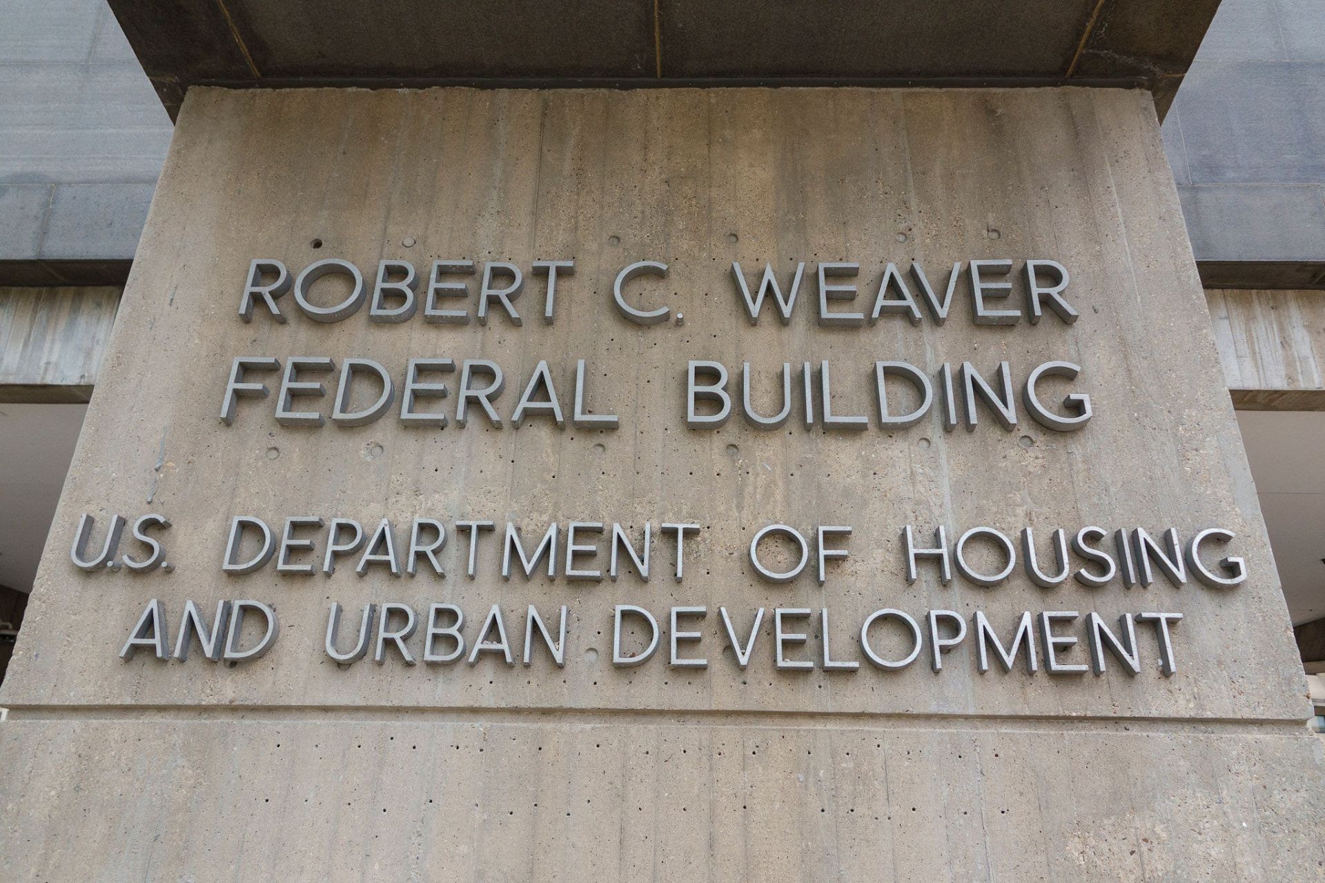 U.S. Department of Housing and Urban Development federal building sign